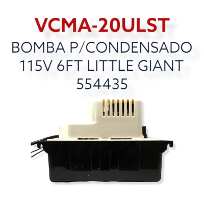 BOMBA DE CONDENSADO C/DEPOSITO 115V 300L/H VCMA-20ULST 554435 LITTE GIGANT BOMBA DE CONDENSADO C/DEPOSITO 115V 300L/H VCMA-20ULST 554435 LITTE GIGANT